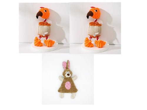 Squeaky Donkey Plush Dog Toy