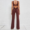 Hollow-out Beauty Back Sports Workout Clothes Jumpsuit