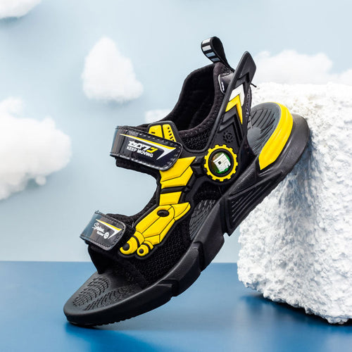 Mesh Cartoon Leather Trendy Boys' Shoes