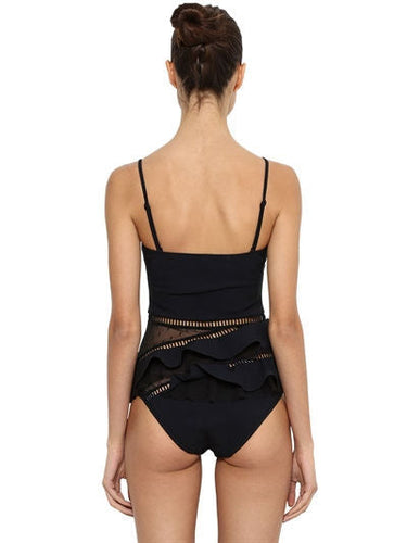 Cute One-piece Lace Covers The Belly And Looks Thin Swimsuit