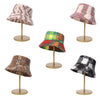 Cashmere Loop Tie Dyed Autumn And Winter New Plaid Face Small Warm Woolen Basin Hat