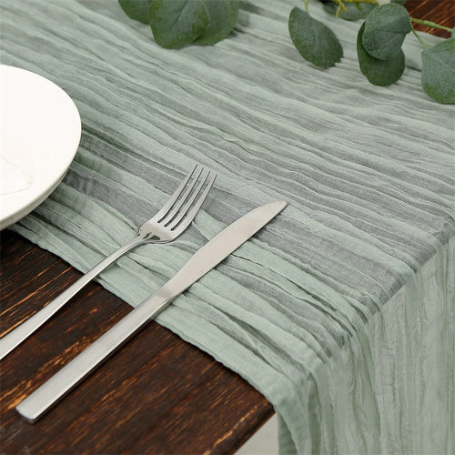 Balinese Crinkle Table Flag Boho Twist Tablecloth