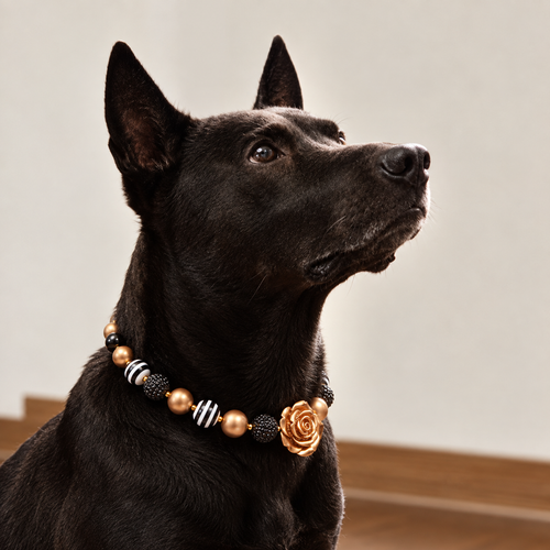 Chunky Acrylic Beaded Dog Necklace (3 colors)