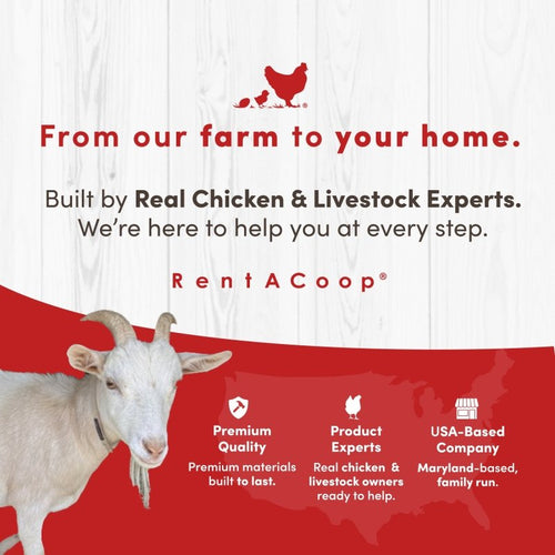 RentACoop Electric Anti-Predator Goat Fence - Suitable for Goats and Larger Animals - Energizer Not Included - 168 L x 42 H