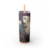 Skinny Tumbler with Straw – 20 oz Stainless Steel Cup