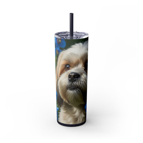 Skinny Tumbler with Straw – 20 oz Stainless Steel Cup