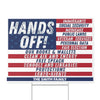Personalized Hands Off Yard Sign – Custom 8647 Anti Trump, Anti MAGA Protest Sign for Democrats, Resist MAGA And Oligarchy 682208