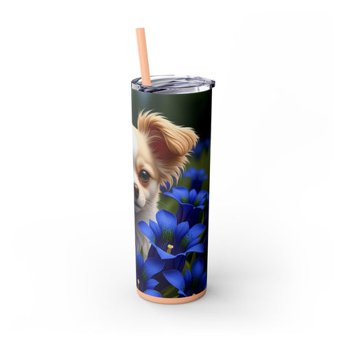 Skinny Tumbler with Straw – 20 oz Stainless Steel Cup