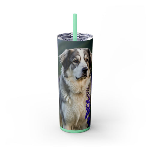 Skinny Tumbler with Straw – 20 oz Stainless Steel Cup