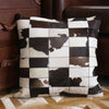 Creative craft small lattice stitching fur pillow