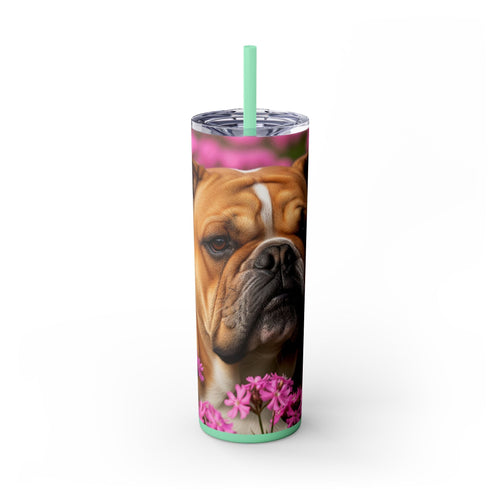 Skinny Tumbler with Straw – 20 oz Stainless Steel Cup
