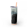 Skinny Tumbler with Straw – 20 oz Stainless Steel Cup