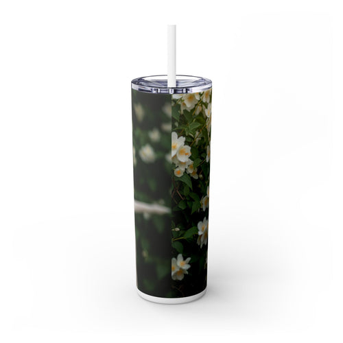 Skinny Tumbler with Straw – 20 oz Stainless Steel Cup