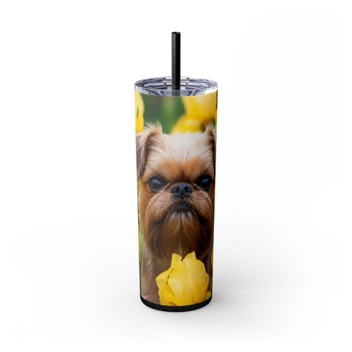 Skinny Tumbler with Straw – 20 oz Stainless Steel Cup