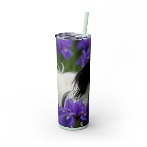 Skinny Tumbler with Straw – 20 oz Stainless Steel Cup