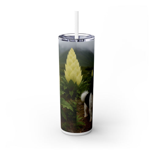 Skinny Tumbler with Straw – 20 oz Stainless Steel Cup