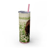Skinny Tumbler with Straw – 20 oz Stainless Steel Cup