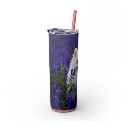 Skinny Tumbler with Straw – 20 oz Stainless Steel Cup