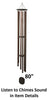 Amish handmade Wind Chimes 48”–80” – Square Aluminum Deep Tone Outdoor Chimes for Meditation & Garden Ambience