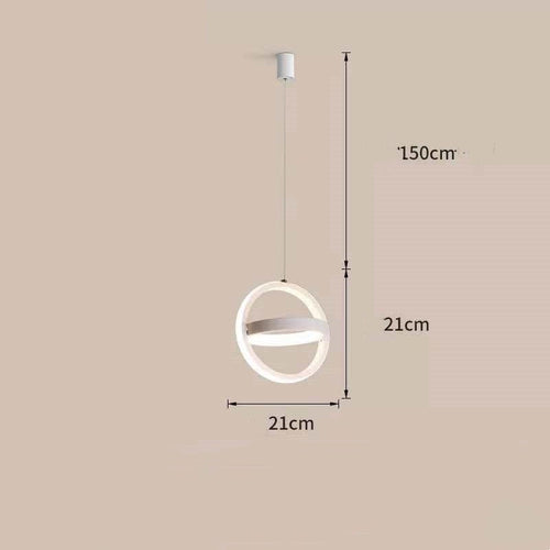 Bedside Chandelier Bedroom Dining Room Bar Long Line Single Head