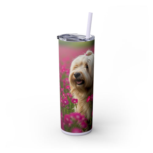 Skinny Tumbler with Straw – 20 oz Stainless Steel Cup