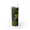 Skinny Tumbler with Straw – 20 oz Stainless Steel Cup