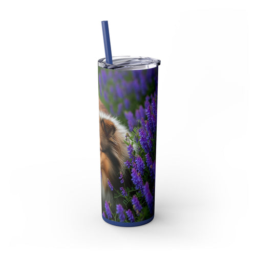 Skinny Tumbler with Straw – 20 oz Stainless Steel Cup