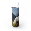 Skinny Tumbler with Straw – 20 oz Stainless Steel Cup