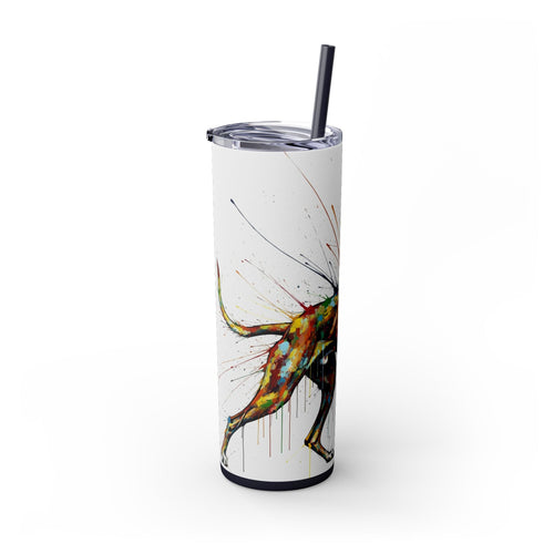 Skinny Tumbler with Straw – 20 oz Stainless Steel Cup
