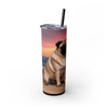 Skinny Tumbler with Straw – 20 oz Stainless Steel Cup