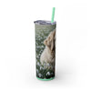 Skinny Tumbler with Straw – 20 oz Stainless Steel Cup