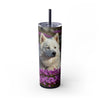 Skinny Tumbler with Straw – 20 oz Stainless Steel Cup