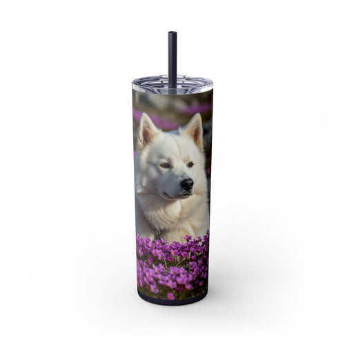 Skinny Tumbler with Straw – 20 oz Stainless Steel Cup