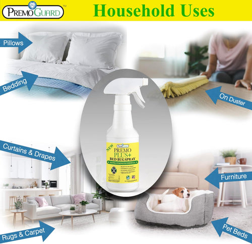 Bed Bug Plus Spray | Natural & Non-Toxic Bed Bug Killer | Premo Guard