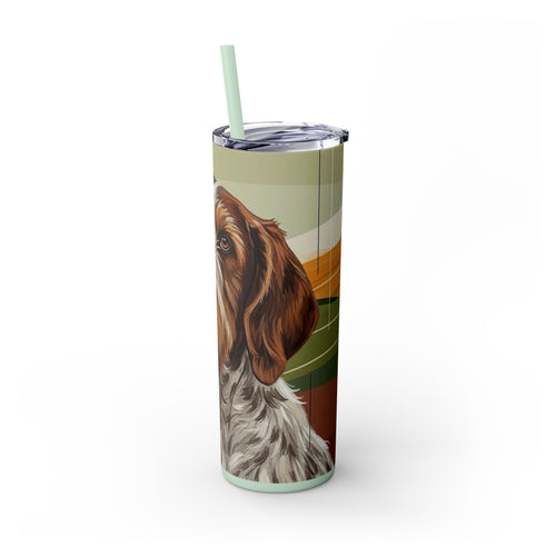 Skinny Tumbler with Straw – 20 oz Stainless Steel Cup