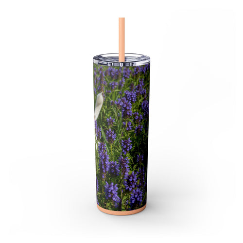 Skinny Tumbler with Straw – 20 oz Stainless Steel Cup