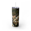 Skinny Tumbler with Straw – 20 oz Stainless Steel Cup