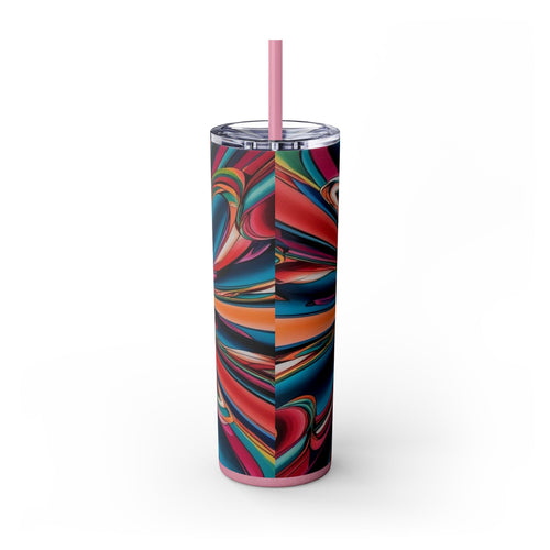 Skinny Tumbler with Straw – 20 oz Stainless Steel Cup