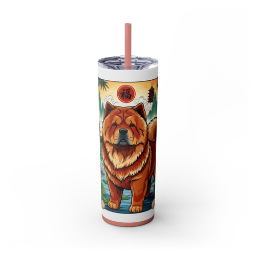 Skinny Tumbler with Straw – 20 oz Stainless Steel Cup