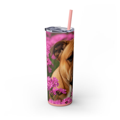 Skinny Tumbler with Straw – 20 oz Stainless Steel Cup