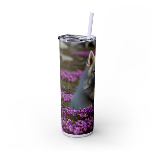 Skinny Tumbler with Straw – 20 oz Stainless Steel Cup