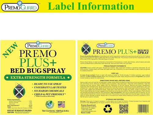 Bed Bug Plus Spray | Natural & Non-Toxic | Premo Guard