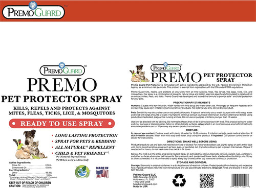 Pet Protector 16 oz | Plant Based Natural Non-Toxic | Premo Guard