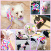 Luxury Floral Dog Harness and Leash Set – 3D Petal Puppy Vest Harness for Small Dogs & Cats