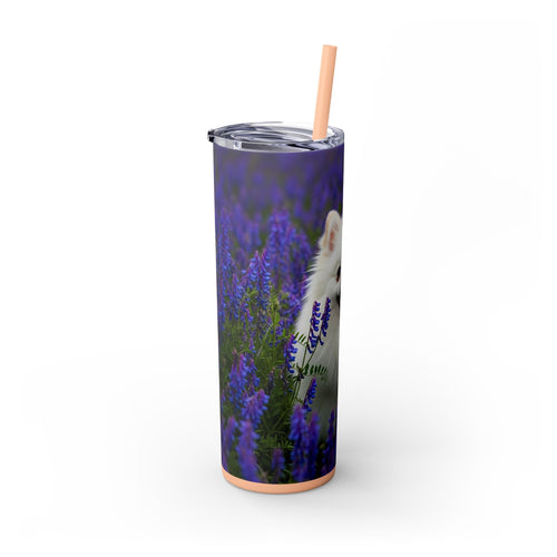 Skinny Tumbler with Straw – 20 oz Stainless Steel Cup