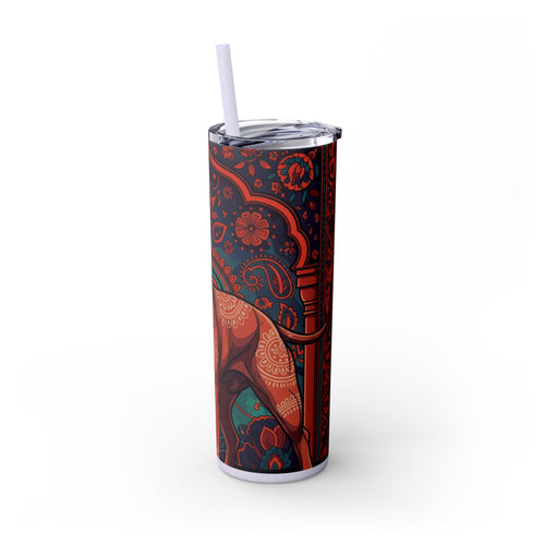 Skinny Tumbler with Straw – 20 oz Stainless Steel Cup