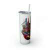 Skinny Tumbler with Straw – 20 oz Stainless Steel Cup