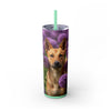 Skinny Tumbler with Straw – 20 oz Stainless Steel Cup