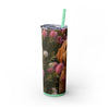 Skinny Tumbler with Straw – 20 oz Stainless Steel Cup