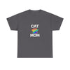 Pride Cat Mom Heavy Duty Unisex Tee Sizes Small - 5XL (11 colors)